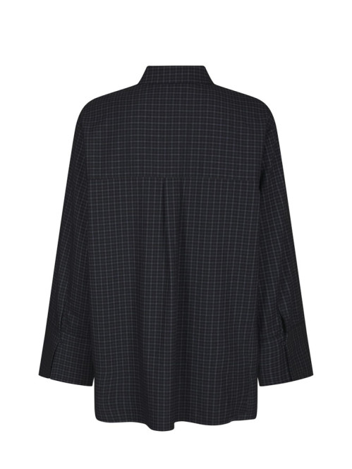 Dita check shirt dk blue 