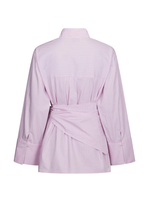 Dita scarf stripe blouse light pink 