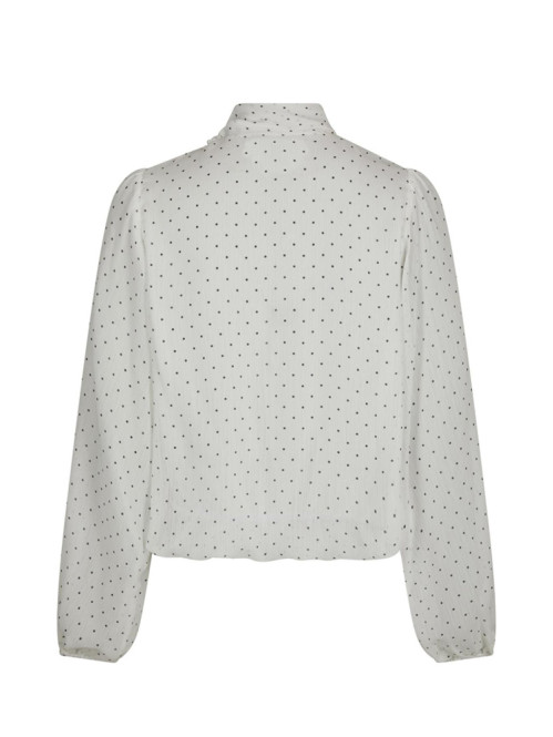 Dorellie dot blouse off white 