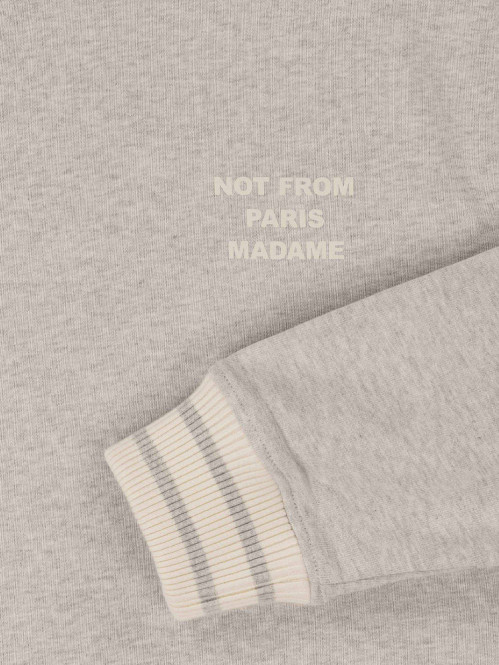 Le sweatshirt slogan sport grey 