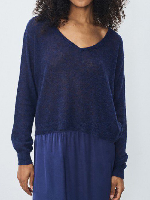 Dum 18a pullover navy chine L
