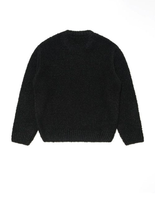 Dun textured sweater black wash 