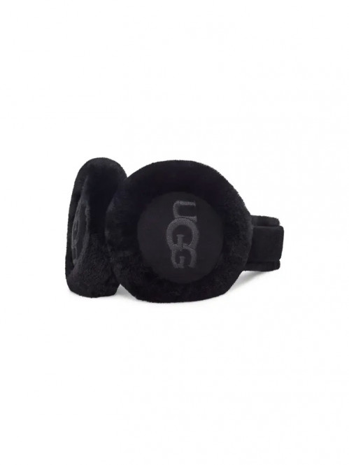 Sheepskin earmuff black OS