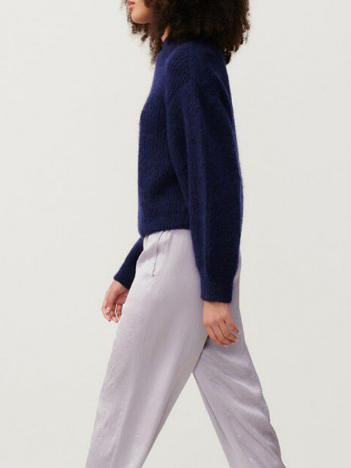 East 18q pullover navy chine 