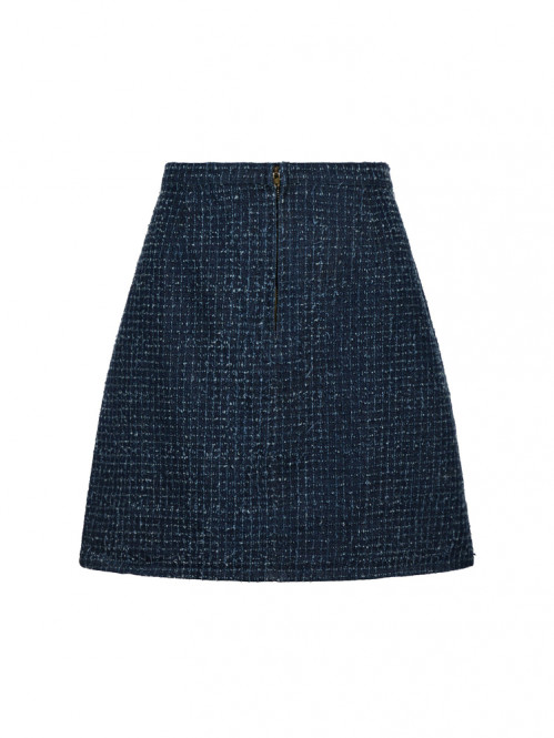 Eilo denim structure skirt dk blue M