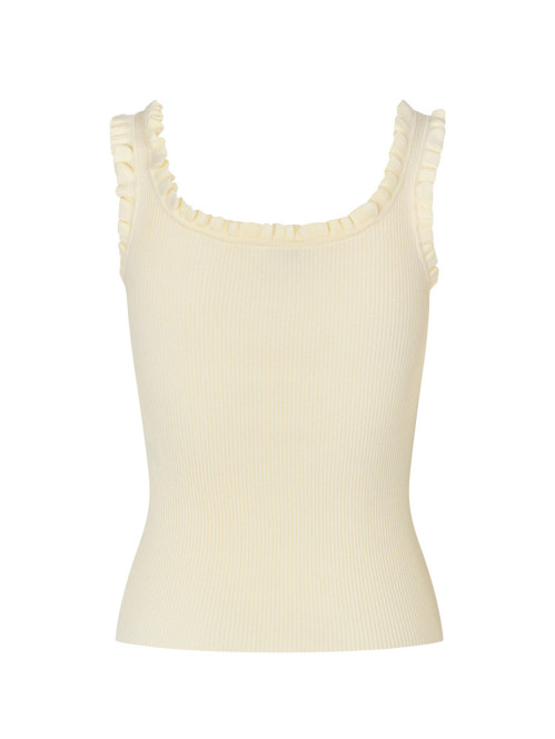 Elinne-m louc knit ivory yellow S