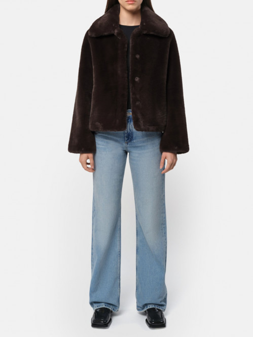 Elis short coat espresso 