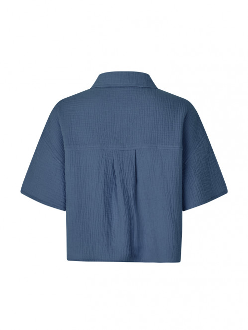 Emele ss-m blouse vintage indigo 