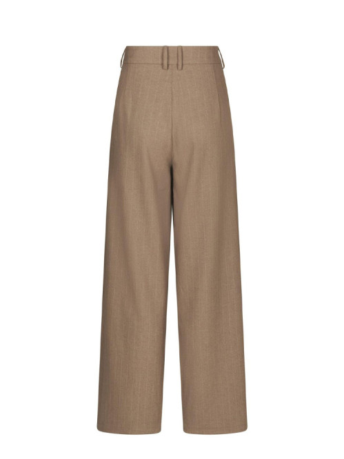 Essiall pinstripe pant taupe 