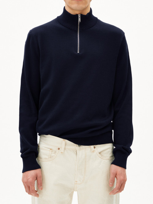 Faabes zip shirt black 