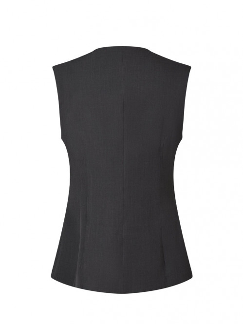 Fabia structure waistcoat dk grey 