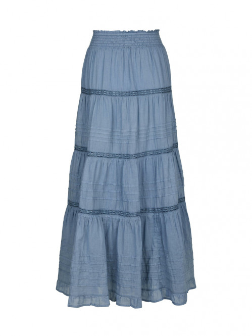 Felicia s voile skirt smoke blue 
