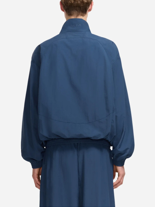 Flaneur music paneled track jacket navy 