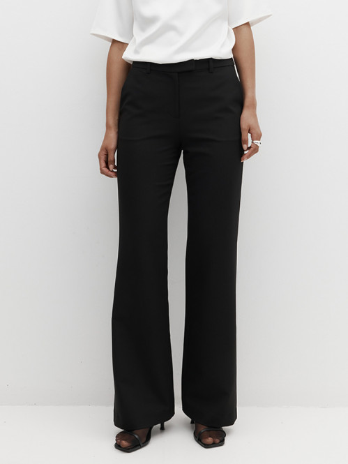 Flared trousers black 