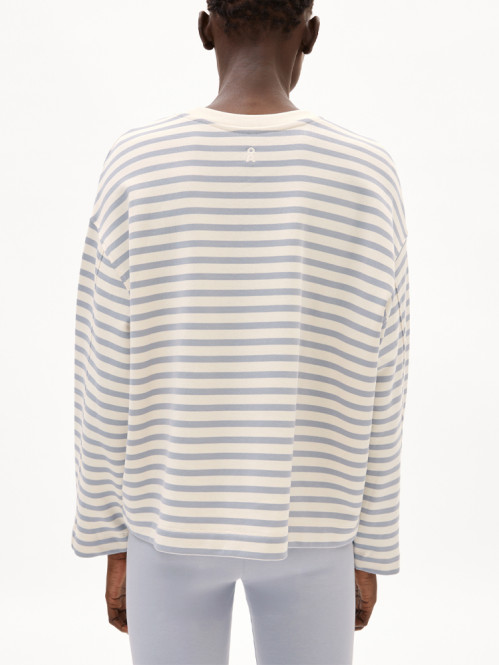 Frankaa maarlen stripe sweatshirt undyed misty S