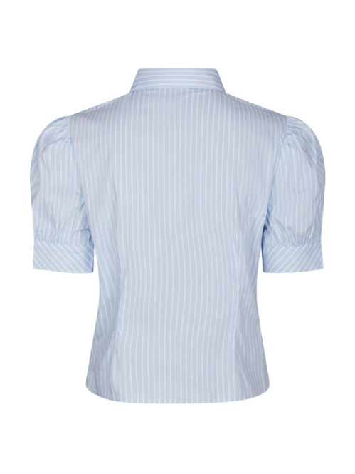 Frannie soft stripe shirt light blue 