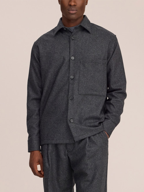 Freddy overshirt dk grey mel 