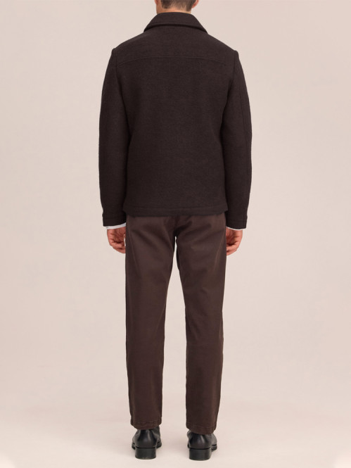 Gael wool jacket dusky port 