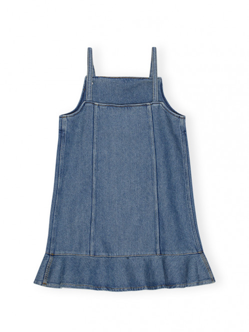 Heavy denim mini dress tint wash XS