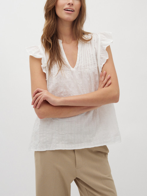 Gemala-m acasia blouse white 