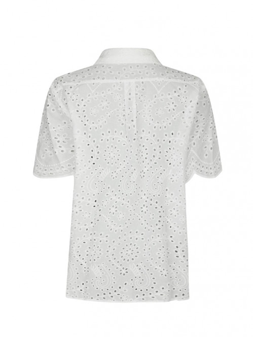 Gessie embroidery shirt white 