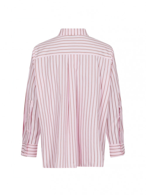 Gili multi stripe shirt lt pink 