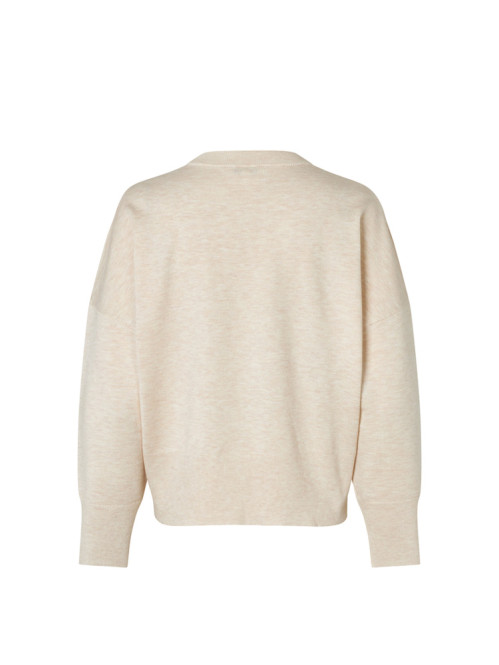 Gilian v-m bravani knit sugar melange 