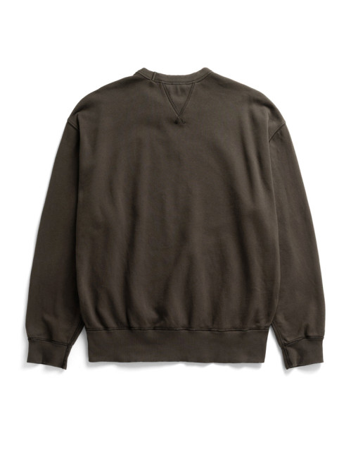 Gilja brushed diagonal cotton fleece beech green 