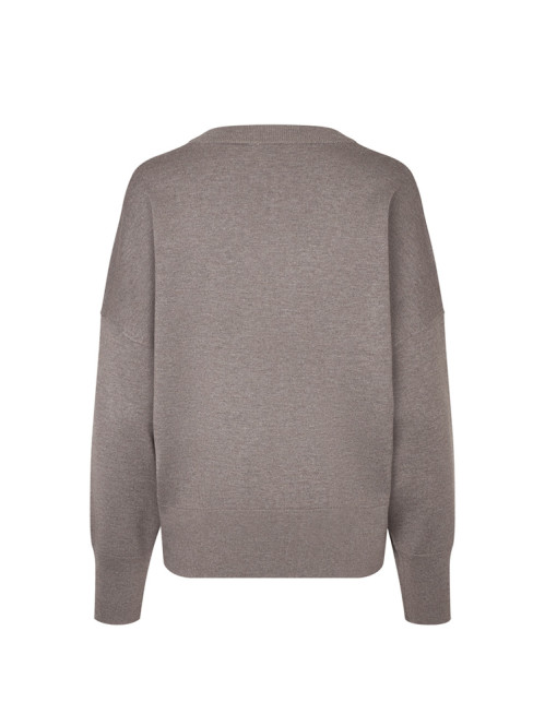 Gillian v-m bravani knit falcon melange 