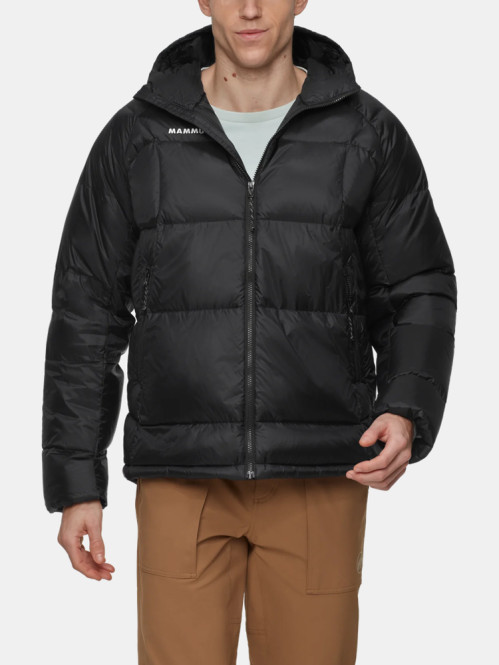 Glacier glow IN hooded jacket men black 