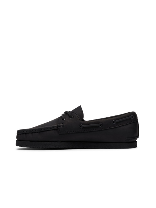 Godney Boat moccasin black leather 
