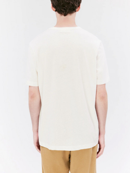 Hadar linen mix t-shirt vanilla white 