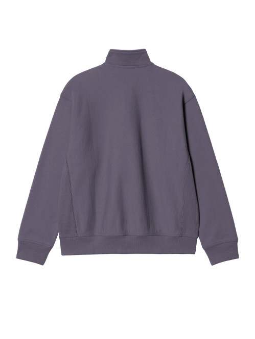 Half zip american script sweat shady purple 