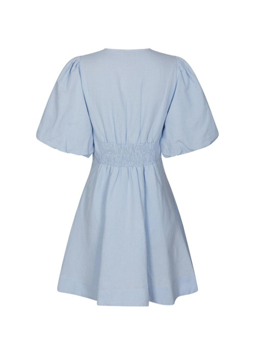 Halli linen dress light blue 