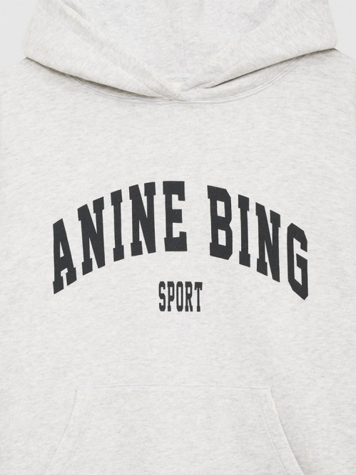 Harvey hoody heather grey L