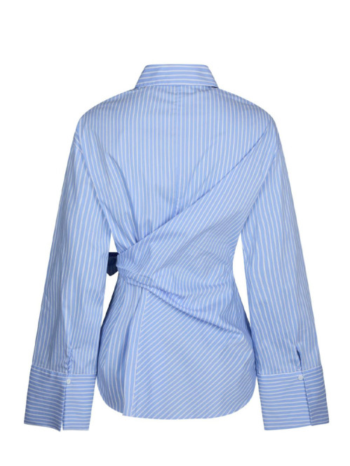 Helisa stripe shirt lt blue M