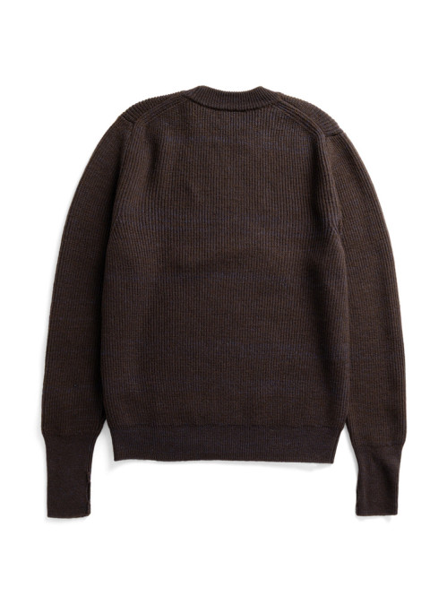 Henning cotton wool rib sweater dk purple 