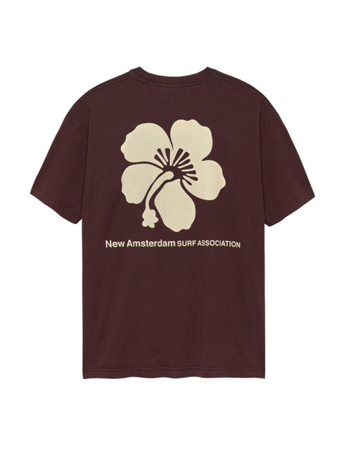 Hibiscus t-shirt walnut 
