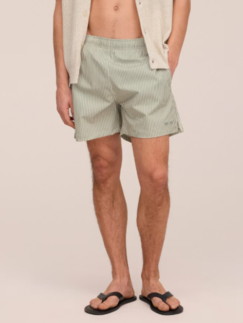 Holiday shorts green stripe 
