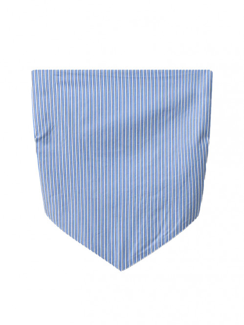 Holiday wrap top blue stripe 