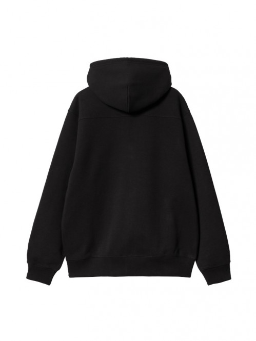 Hooded eldon sweat jacket black 