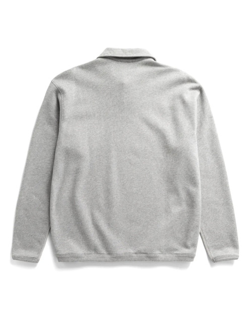Huartdal brushed diagonal cotton fleece grey mel 