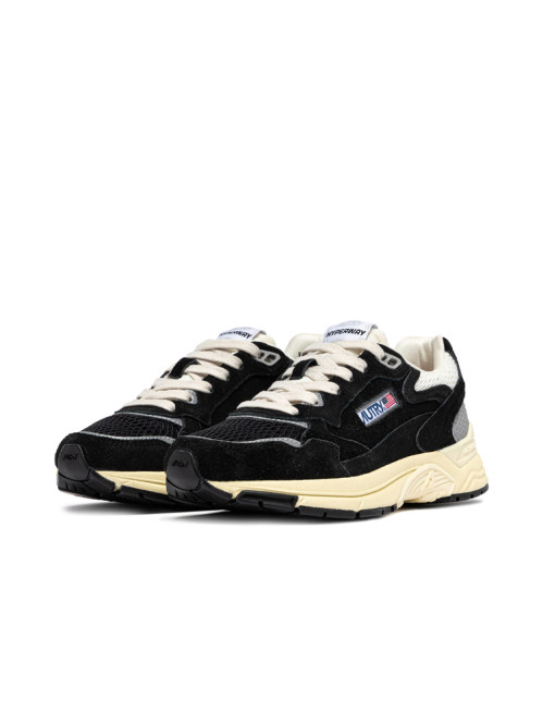Hyperway low man sneaker black silver 
