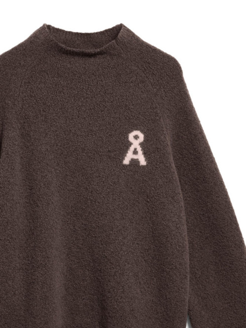 Iconic a bouclé pullover claystone 