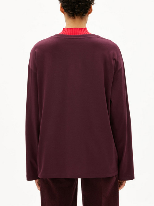 Iconic a fietaa longsleeve dk cranberry 