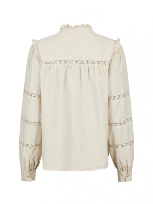 Isala corduroy shirt ivory 