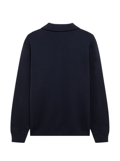 Jacket knitted men blue 