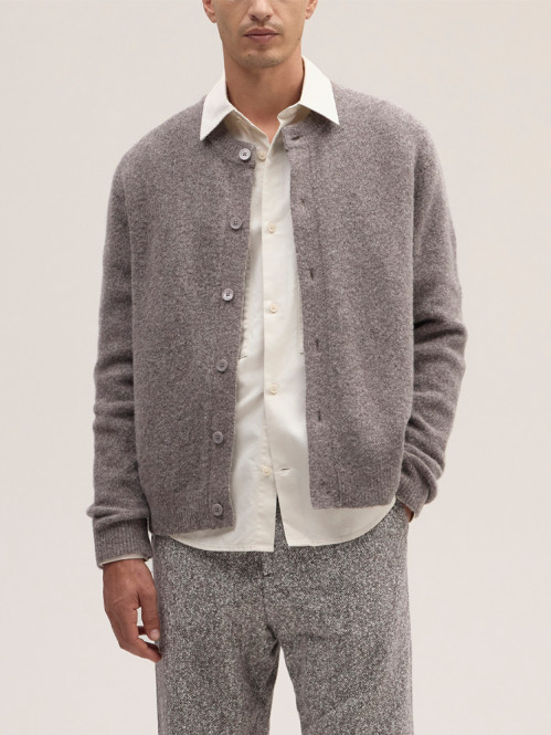 Jasper crew cardigan mable husk 
