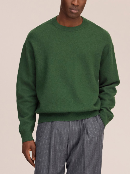 Jasper ls crew pullover eden green 