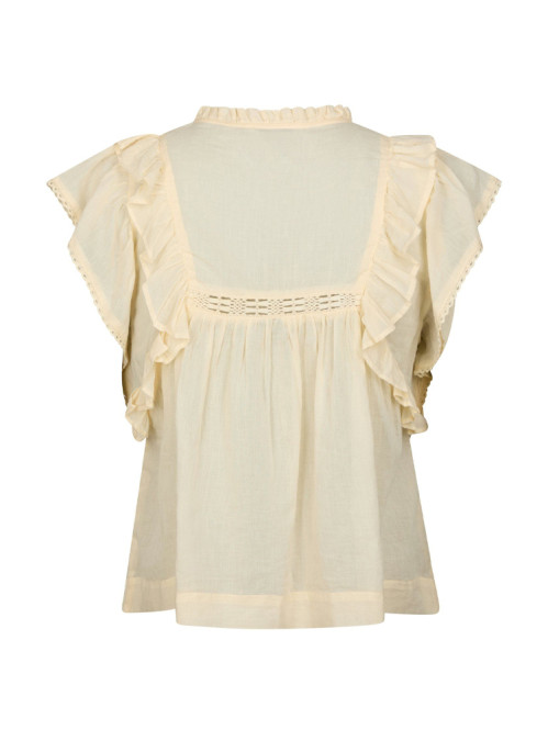 Jayla s voile top butter yellow 